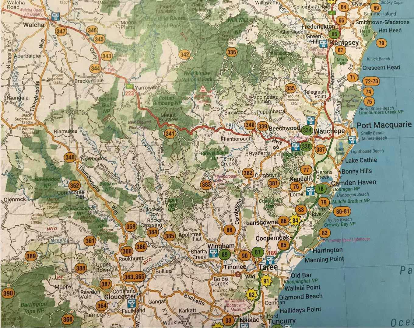 Camps Australia Wide - HEMA Map 55