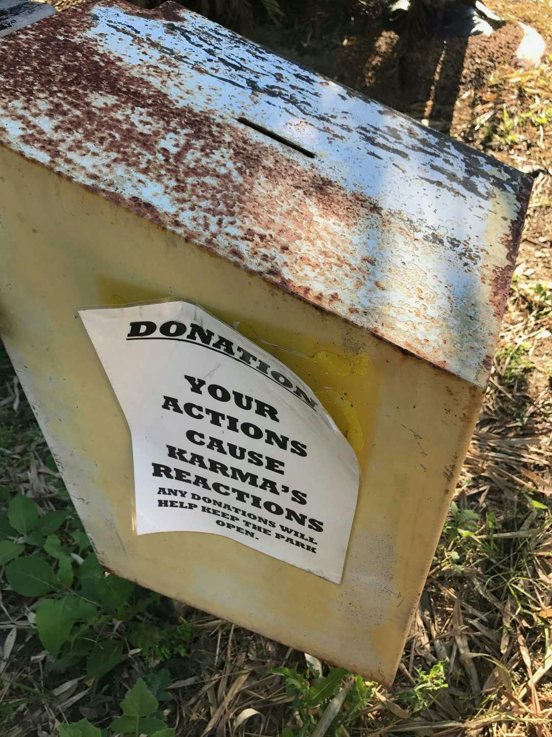 Donation box at Ross Creek Store, QLD no. 206 in Camps 10