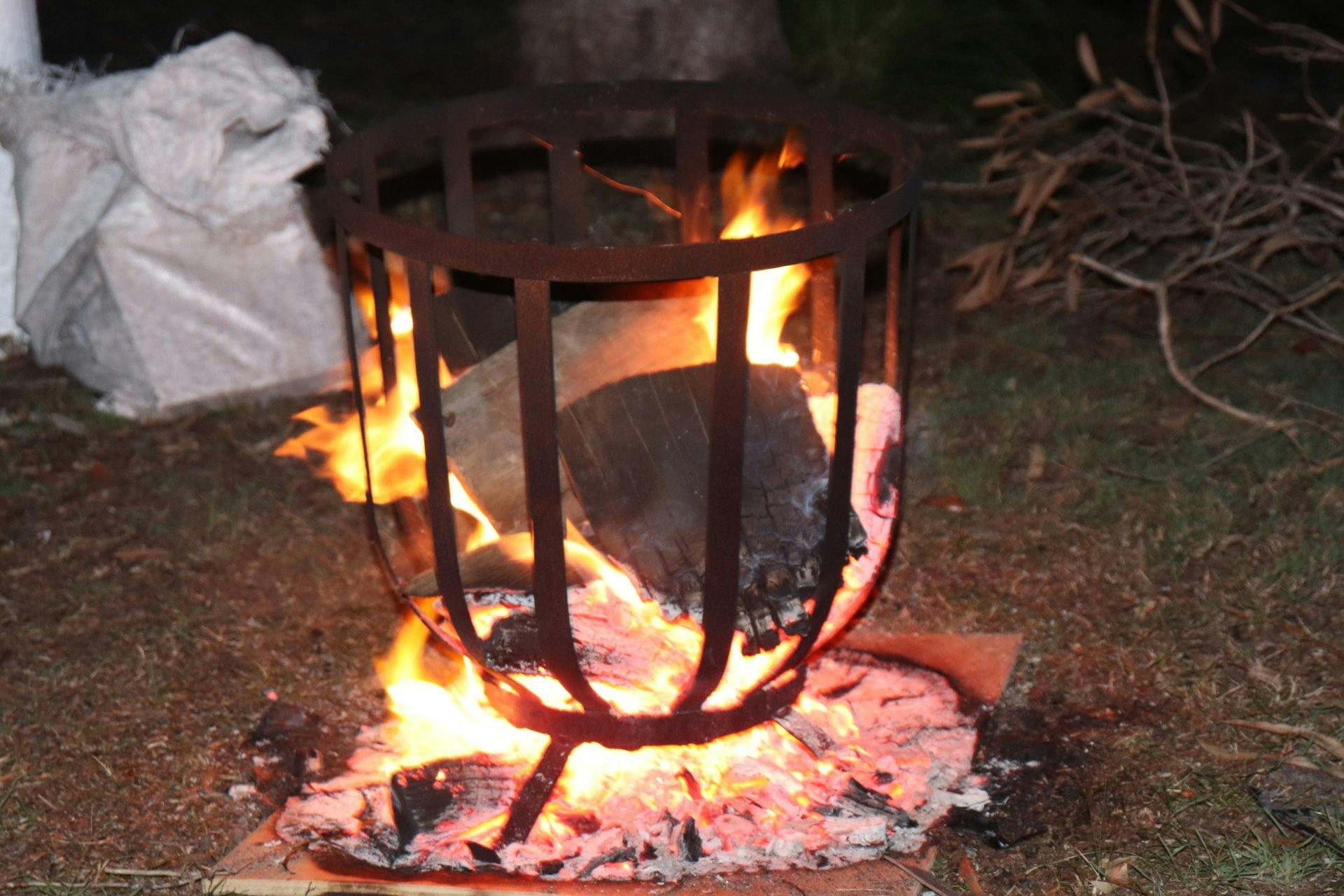 Fire in brazier