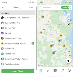 Delete the other filters, and choose the Showground symbol.