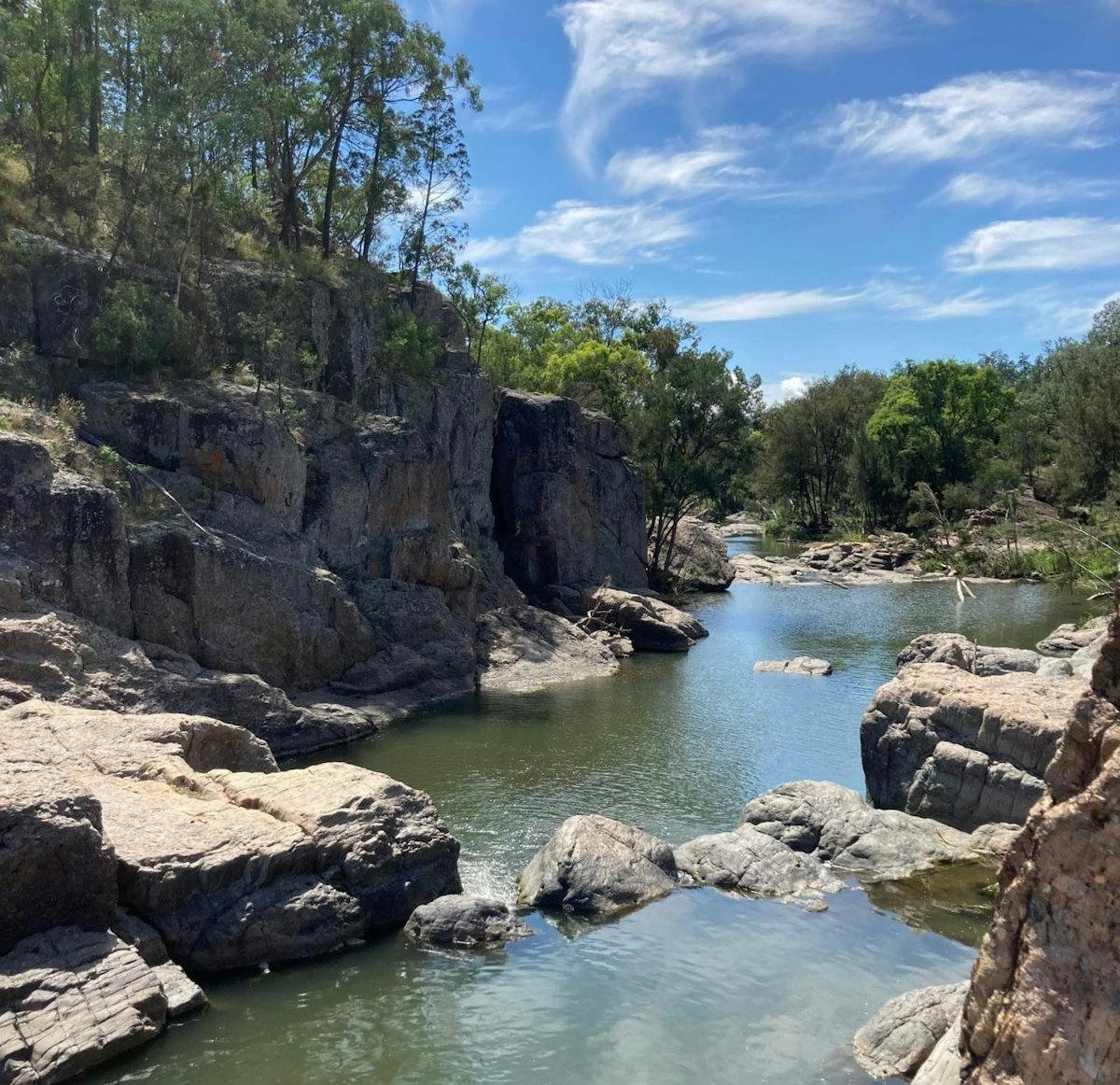 Rocky Creek Glacial Area near Bingara NSW by Nicole Piper