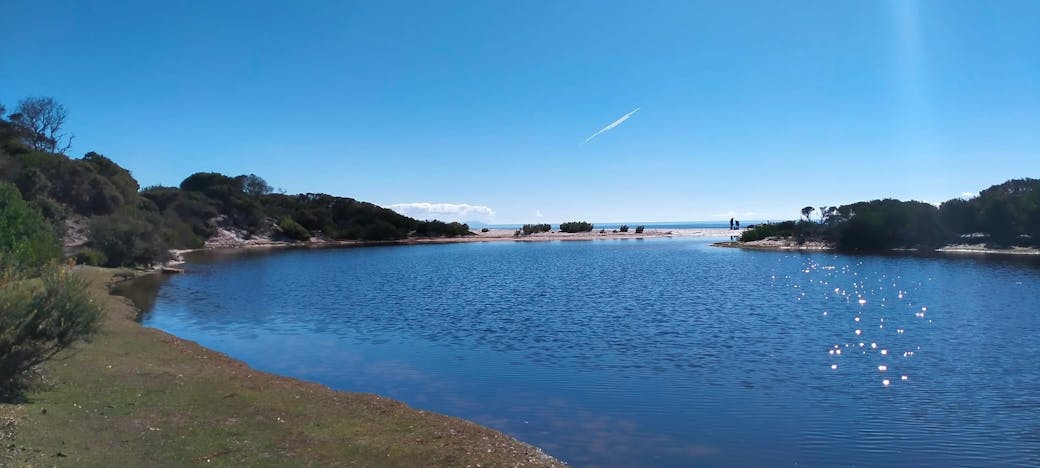 Lagoon at Stumpys 4 camp Tasmania