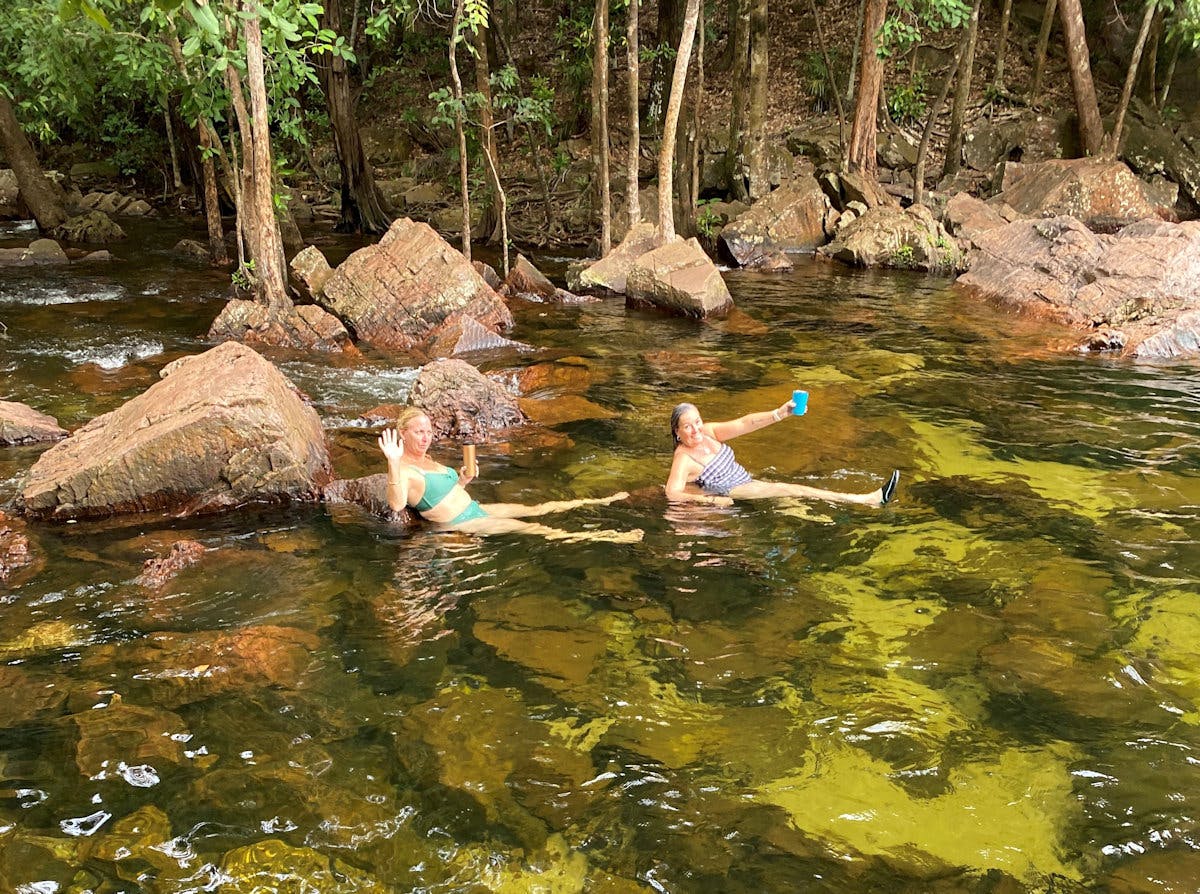 Swimming at Litchfield National Park, Northern Territory