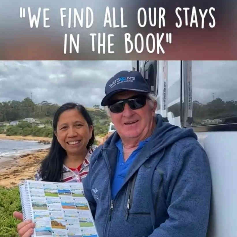 Neil and Jovy, Halls Point (free camp), Tasmania