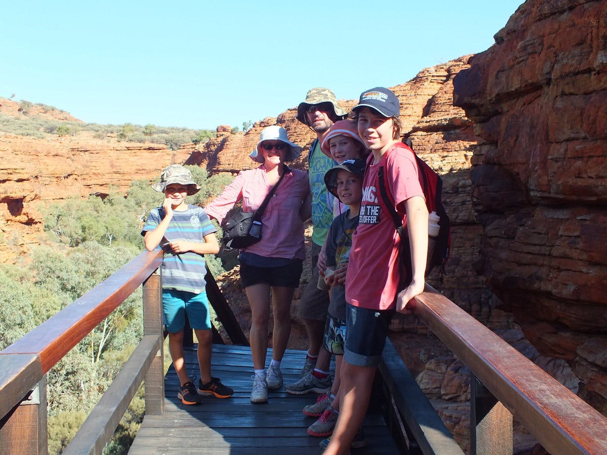 Our tribe on the amazing Kings Canyon Rim Walk, NT